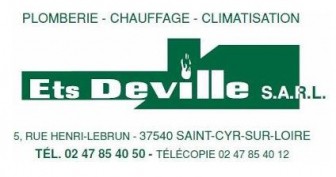 Deville Chauffage Plomberie, Plombier dans l'Indre-et-Loire
