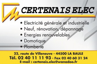 Certenais Elec, Plombier en Loire-Atlantique